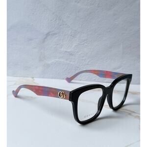 NEW Gucci GG0958O Black Pink Square Eyeglass Frames